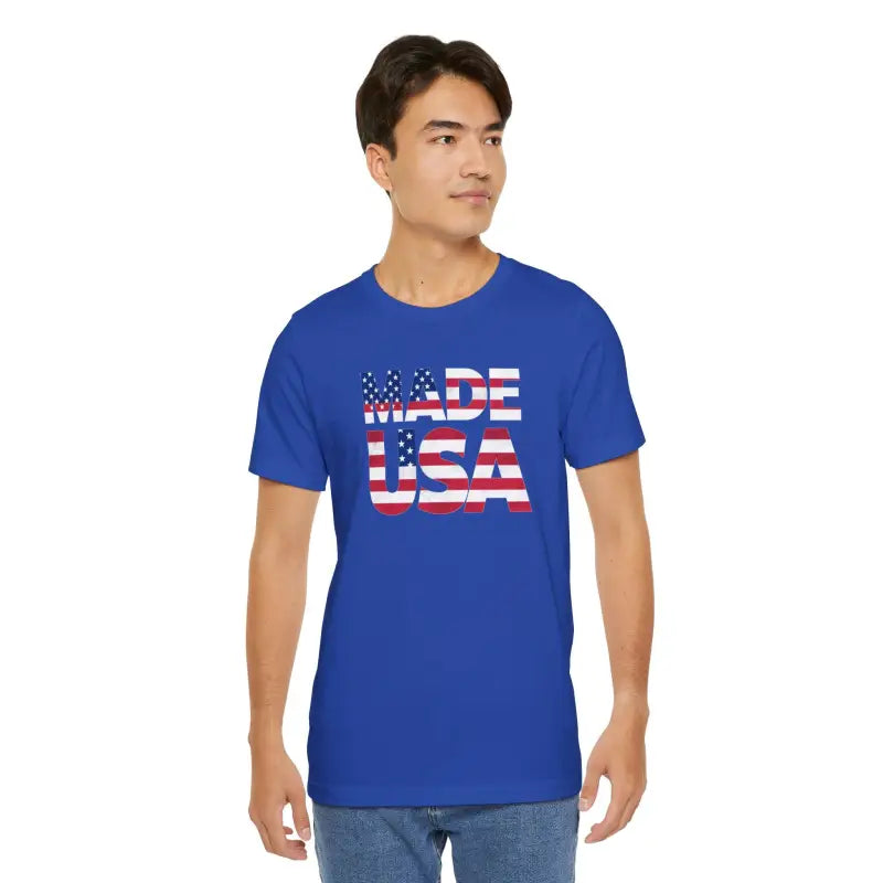 Cozy Unisex Tee - 4th of July Made USA - DipaliZ