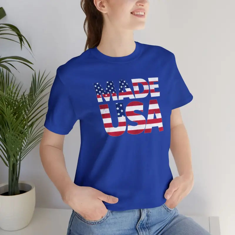 Cozy Unisex Tee - 4th of July Made USA - DipaliZ