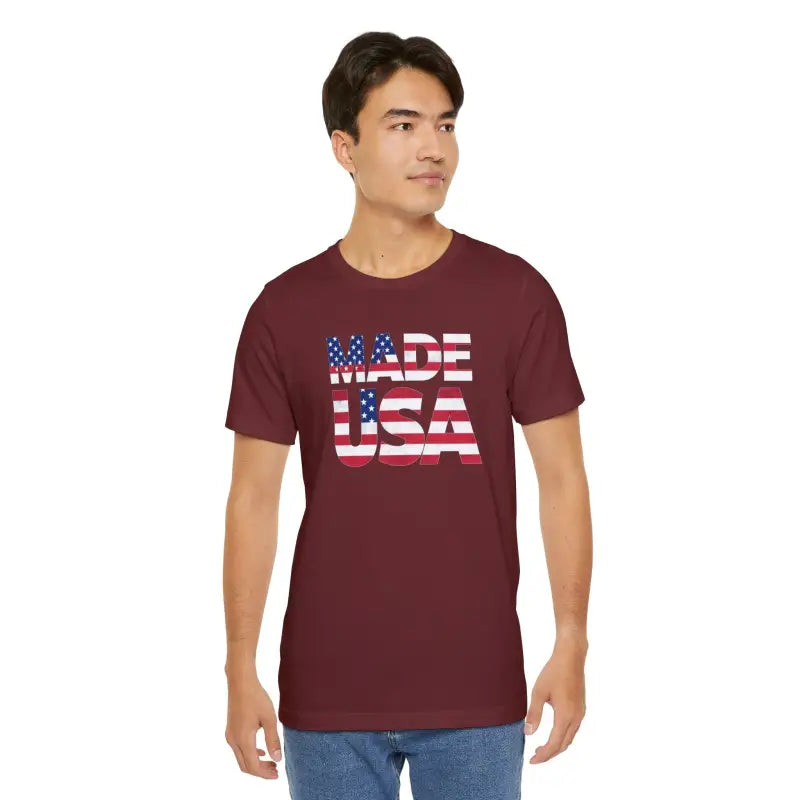 Cozy Unisex Tee - 4th of July Made USA - DipaliZ