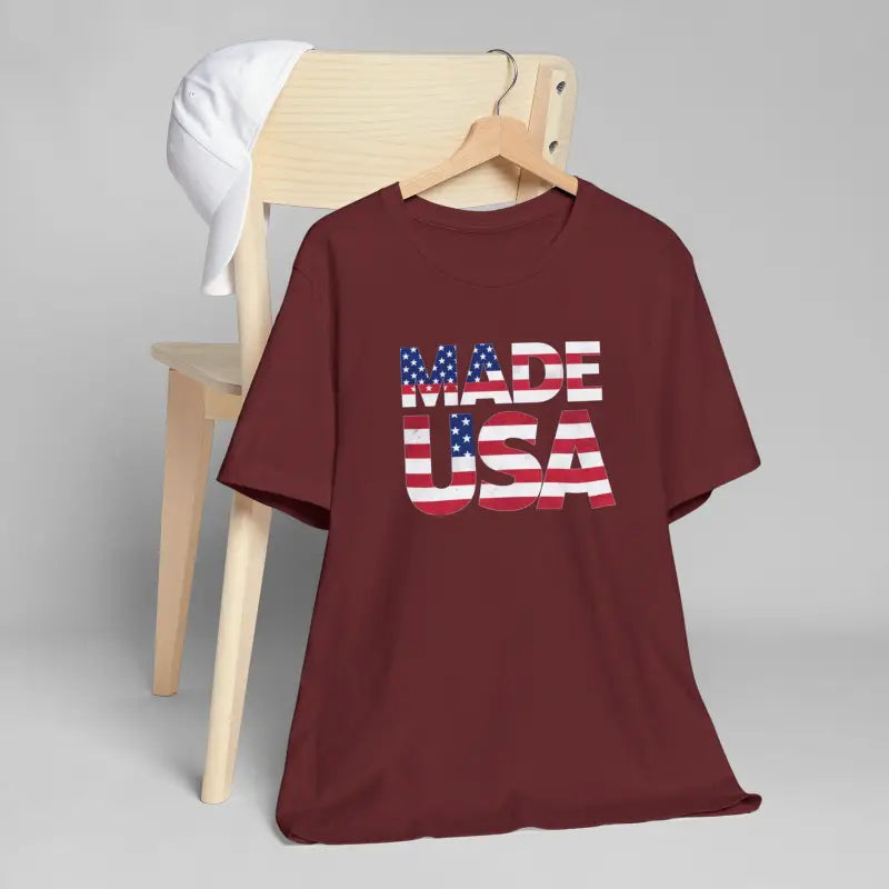 Cozy Unisex Tee - 4th of July Made USA - DipaliZ