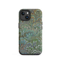 Green Peacock Marbled MagSafe® tough case for iPhone®