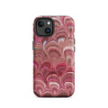 Shades of Pink Peacock Marbled - MagSafe® Tough Phone Case