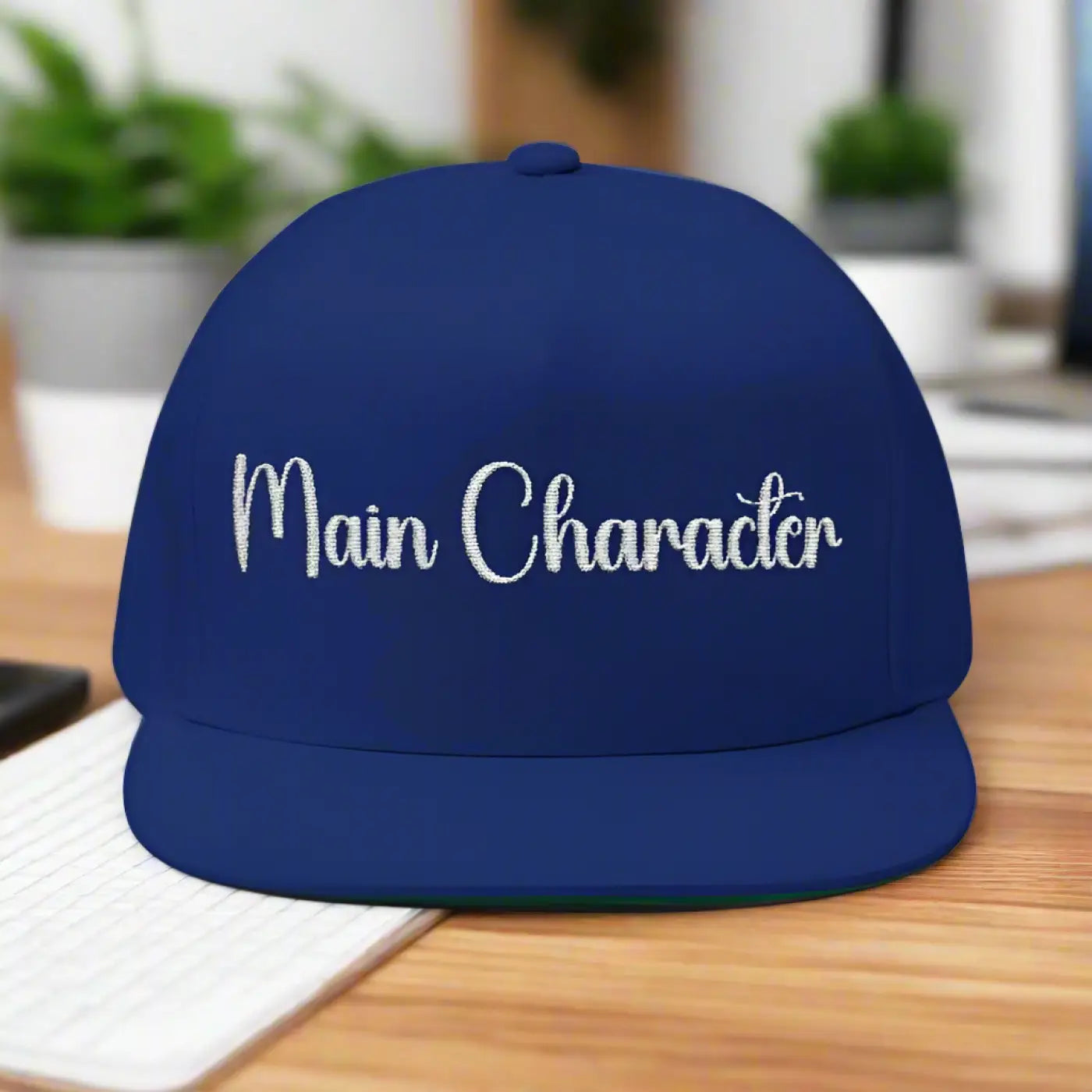 Main Character Energy Snapback - Trendy Embroidered Cap - DipaliZ