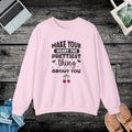 Heavy Blend Crewneck Sweatshirt - Ribbed Knit Collar - DipaliZ