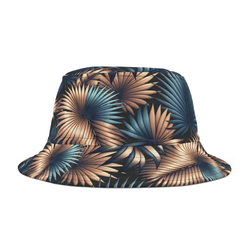 Polyester Bucket Hat - Palm Leaves Tropical Vibes - DipaliZ