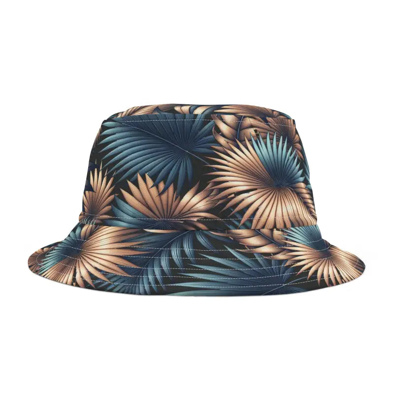 Polyester Bucket Hat - Palm Leaves Tropical Vibes - DipaliZ