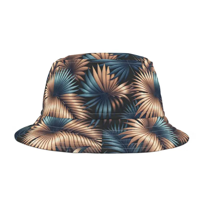 Polyester Bucket Hat - Palm Leaves Tropical Vibes - DipaliZ