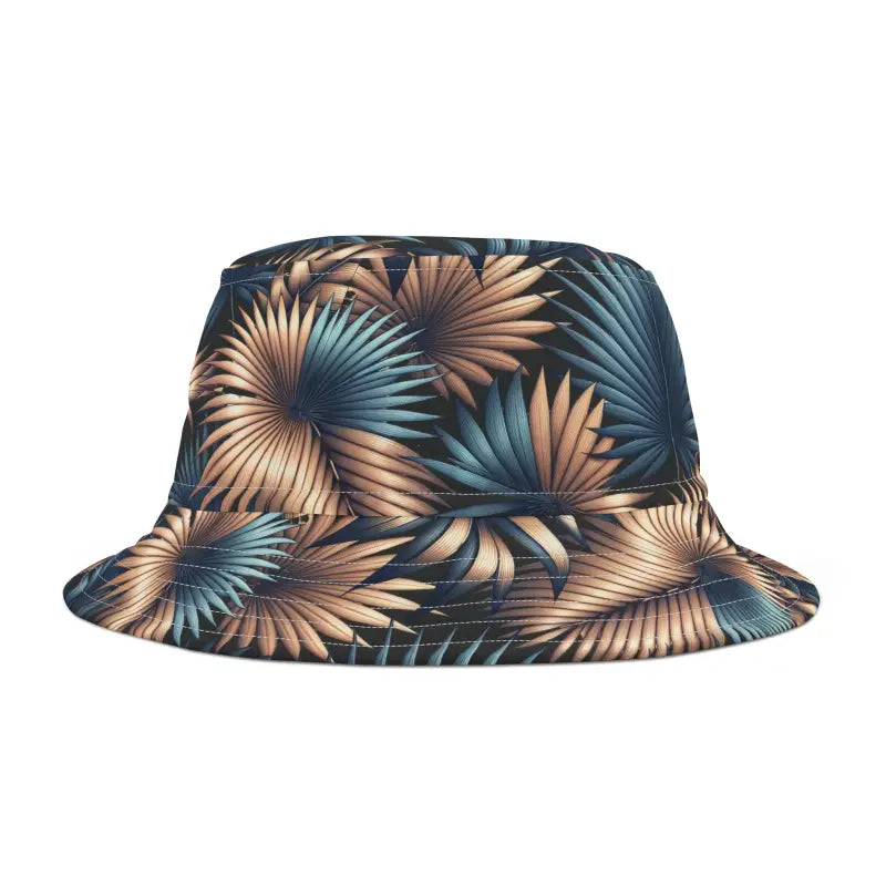 Polyester Bucket Hat - Palm Leaves Tropical Vibes - DipaliZ