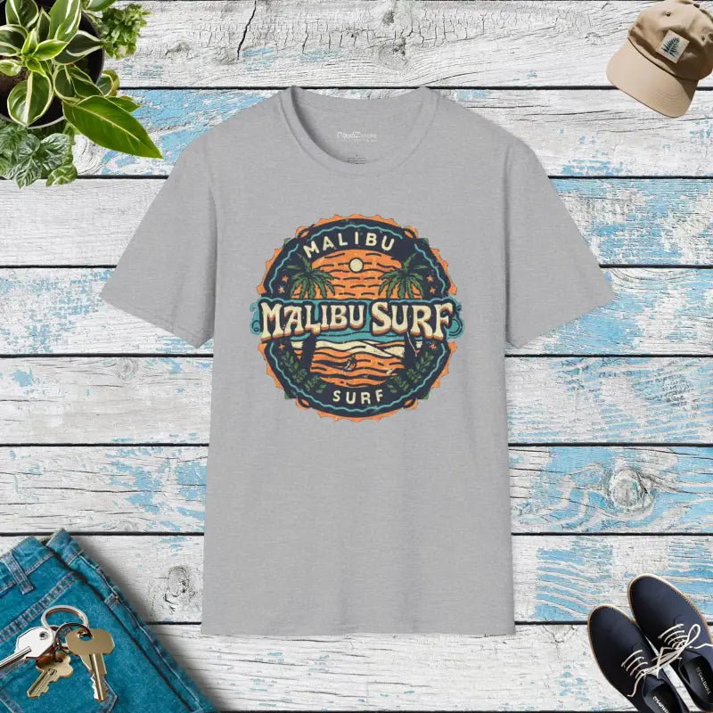 Malibu Surfs Up Softstyle T Shirt - Eco-Friendly Gifts - DipaliZ