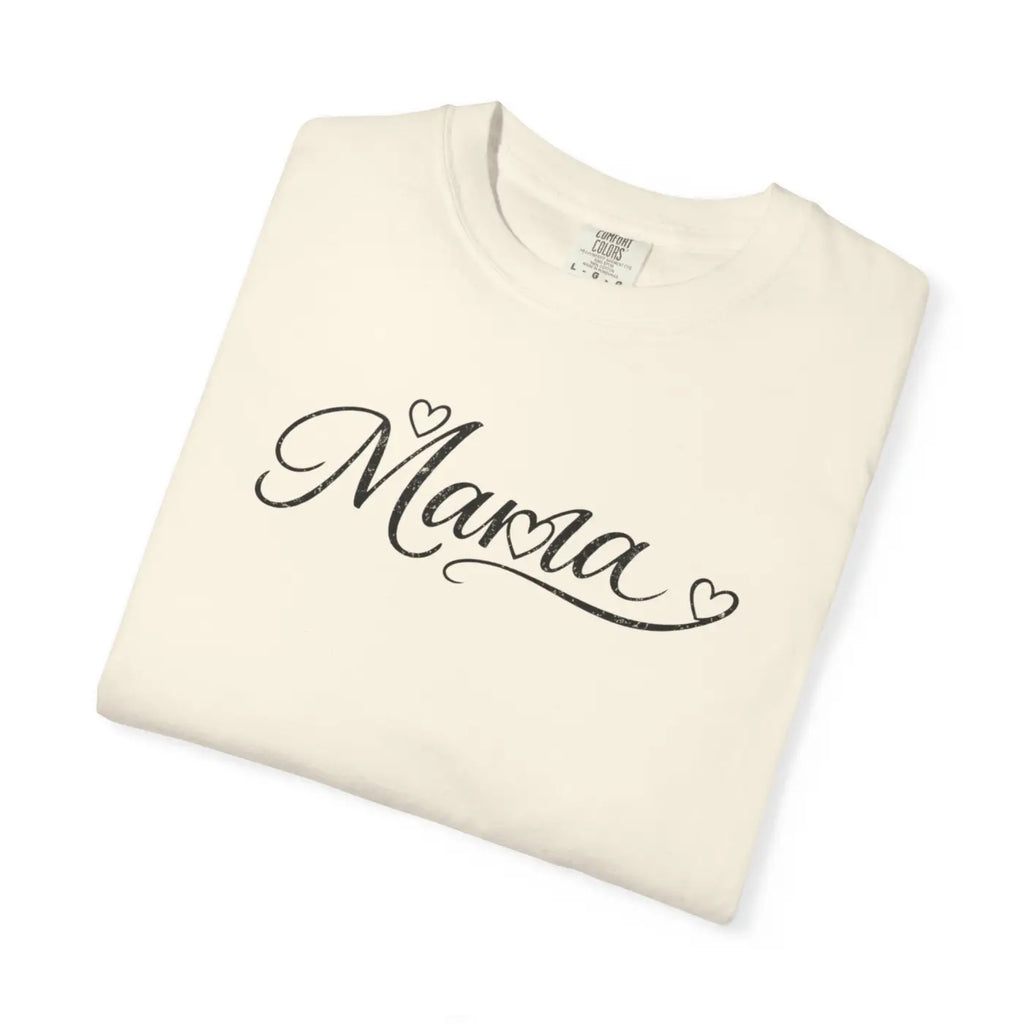 Mama Script Tee - Vintage Comfort Day Lifestyle - DipaliZ