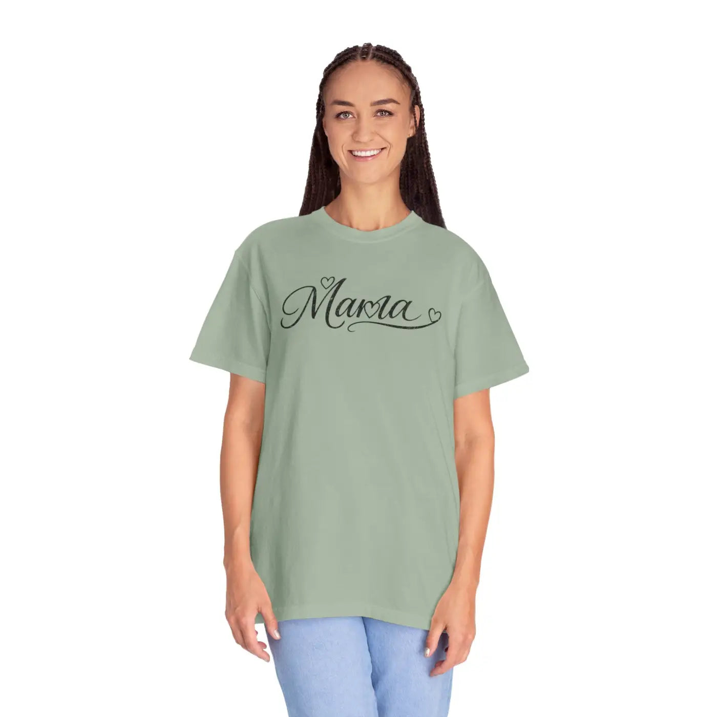 Mama Script Tee - Vintage Comfort Day Lifestyle - DipaliZ