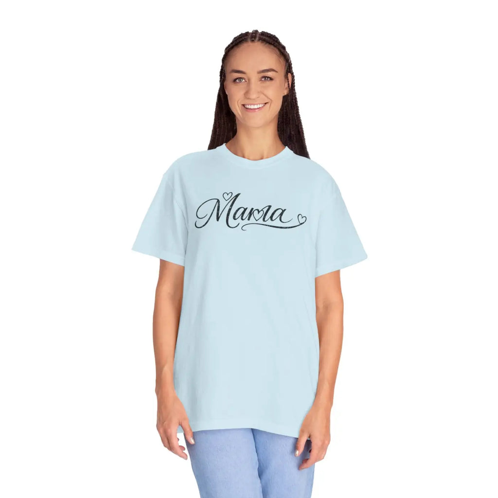 Mama Script Tee - Vintage Comfort Day Lifestyle - DipaliZ