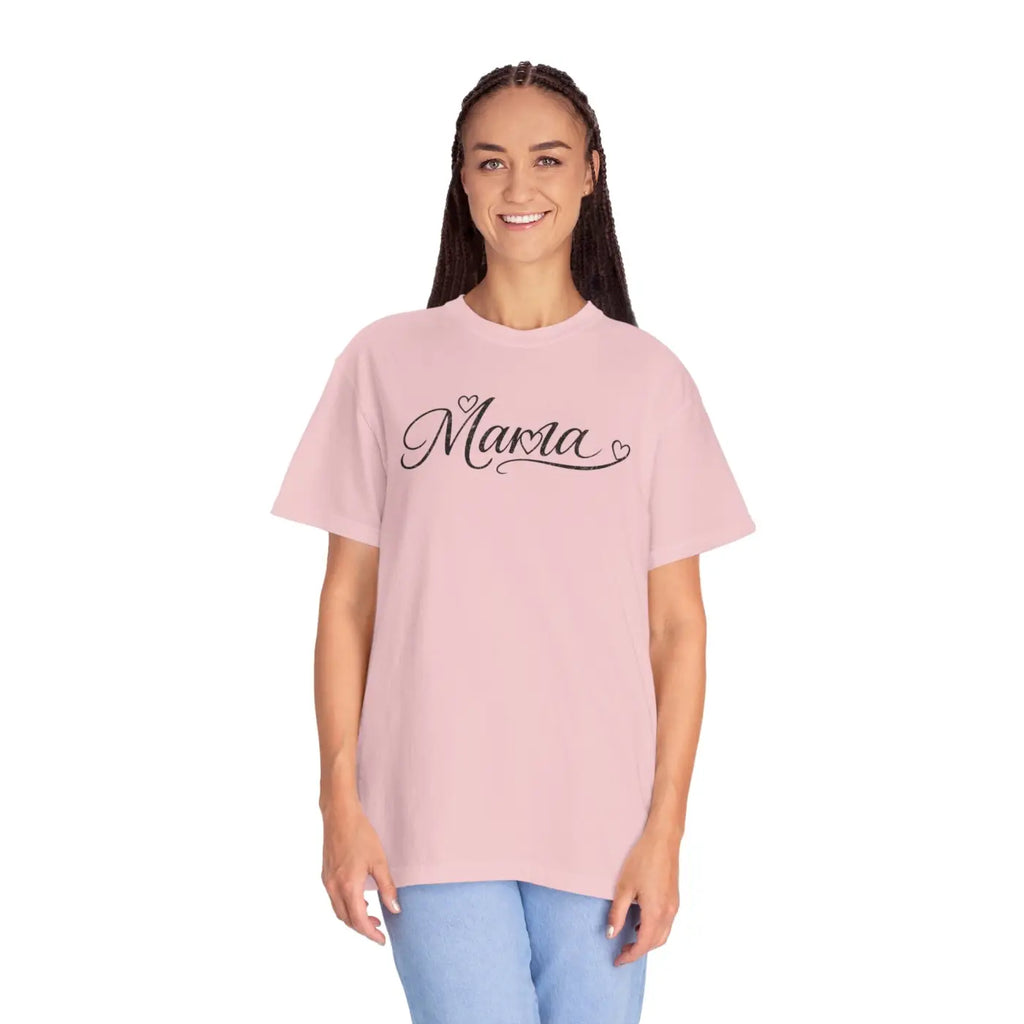 Mama Script Tee - Vintage Comfort Day Lifestyle - DipaliZ