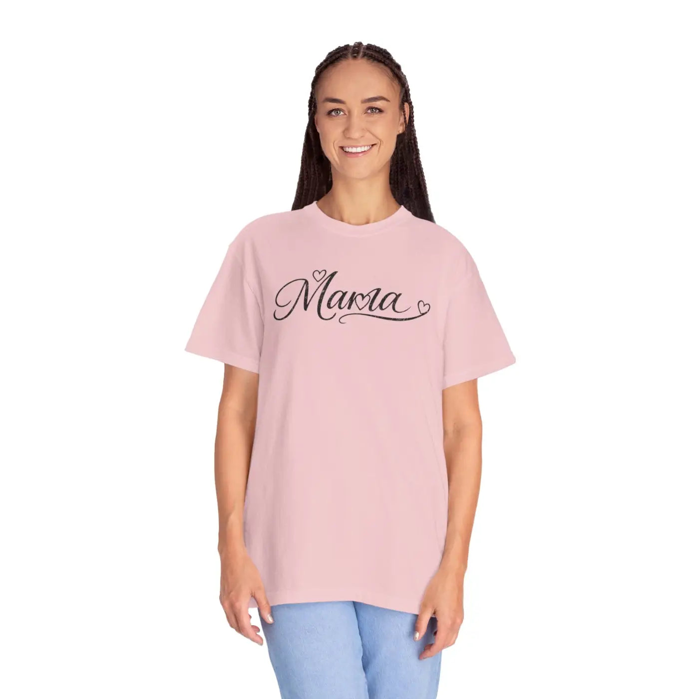 Mama Script Tee - Vintage Comfort Day Lifestyle - DipaliZ