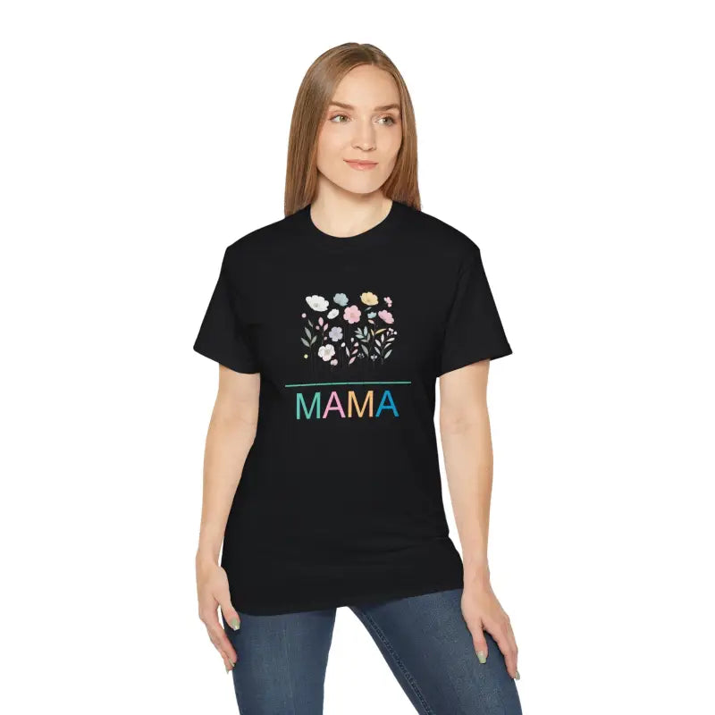Floral Mama Unisex Tee - Stylish Cotton Design - DipaliZ