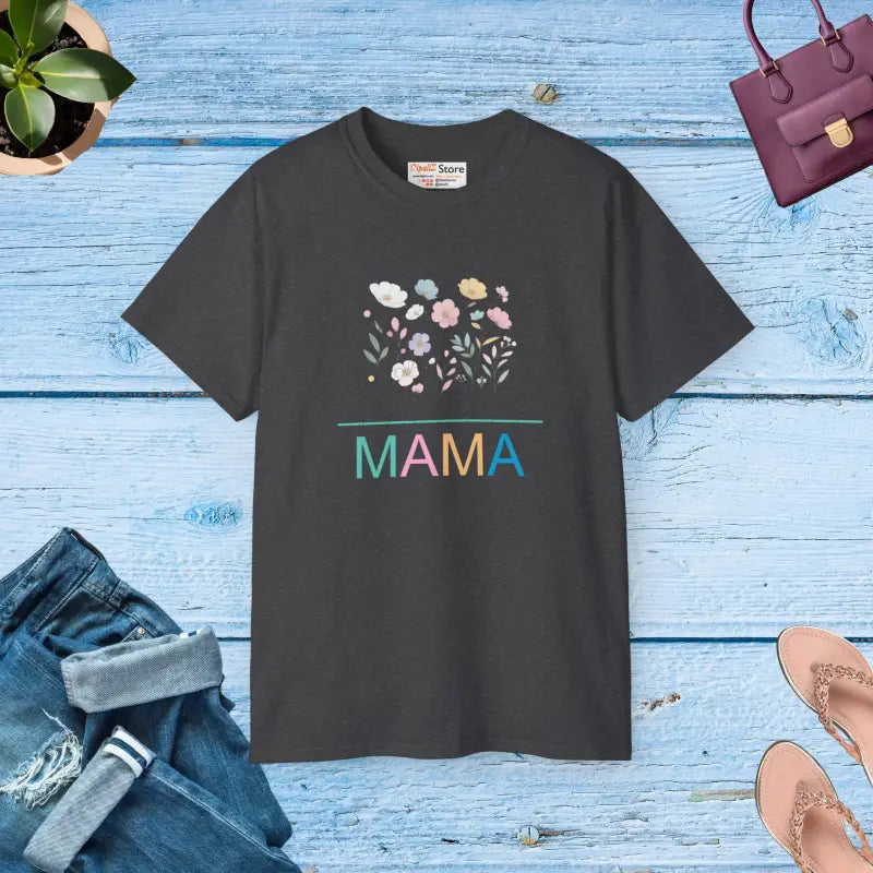 Floral Mama Unisex Tee - Stylish Cotton Design - DipaliZ
