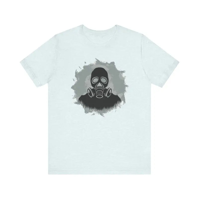 Gas Mask Unisex Jersey Short - Edgy Streetwear Tee - DipaliZ