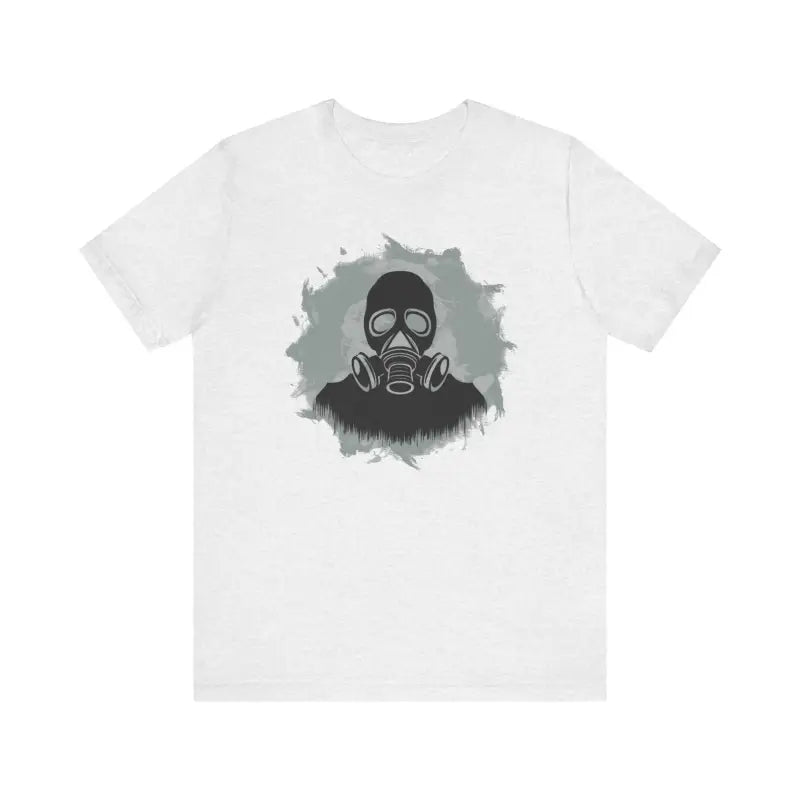 Gas Mask Unisex Jersey Short - Edgy Streetwear Tee - DipaliZ