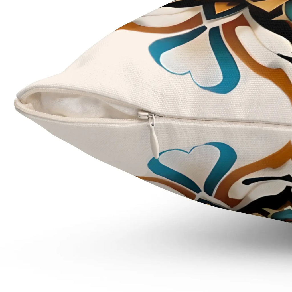 Mandal Geometric Design Throw Pillow - Polyester Square - DipaliZ