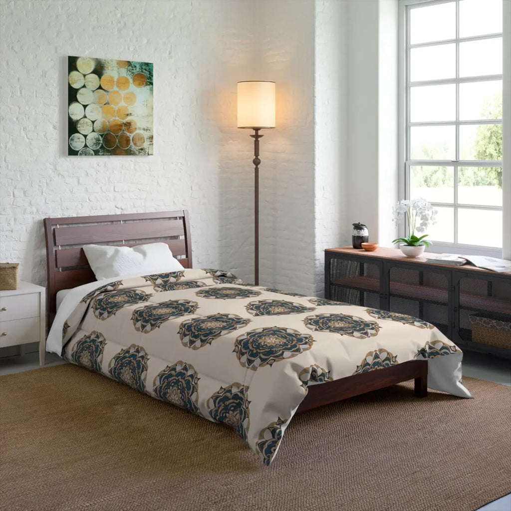Polyester Comforter - Bold Mandal Pattern Bedding - DipaliZ