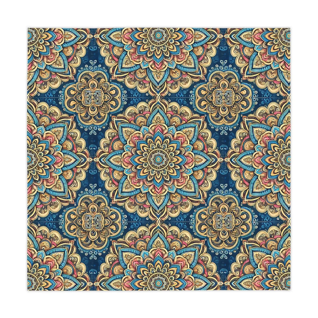 Vibrant Mandal Pattern Tablecloth - Dining Decor - DipaliZ