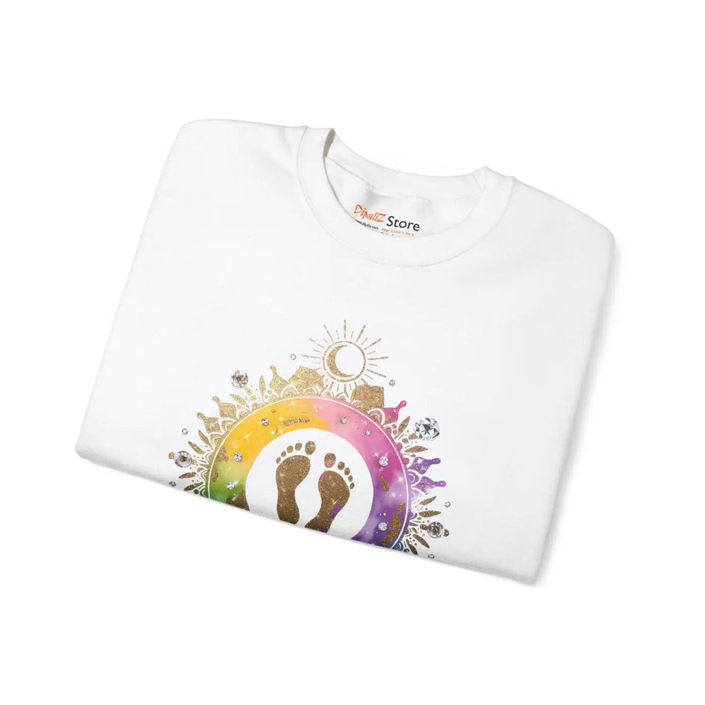 Mandala Sun and Moon Unisex Heavy Blend Crewneck - DipaliZ