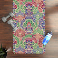 Floral Rubber Yoga Mat - Luxury Grip Natural Rubber - DipaliZ