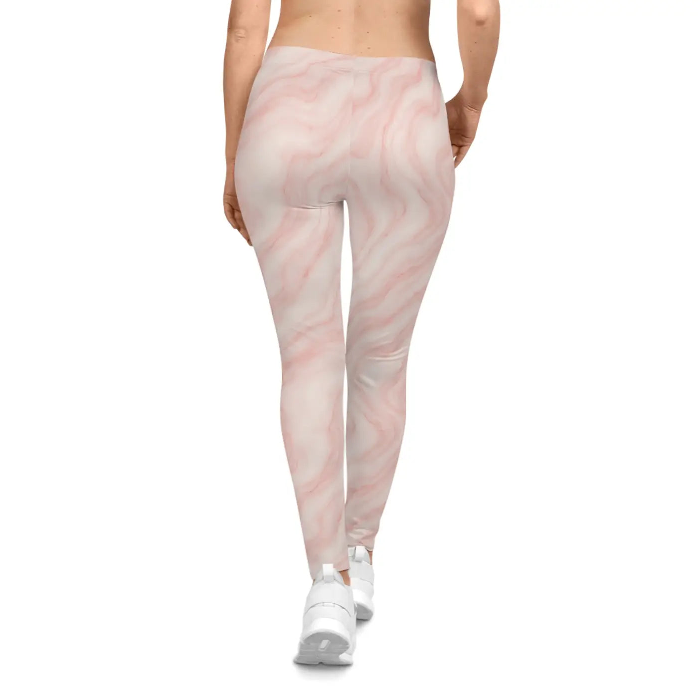Marble Print Leggings - Vibrant Fashionable Workout - DipaliZ