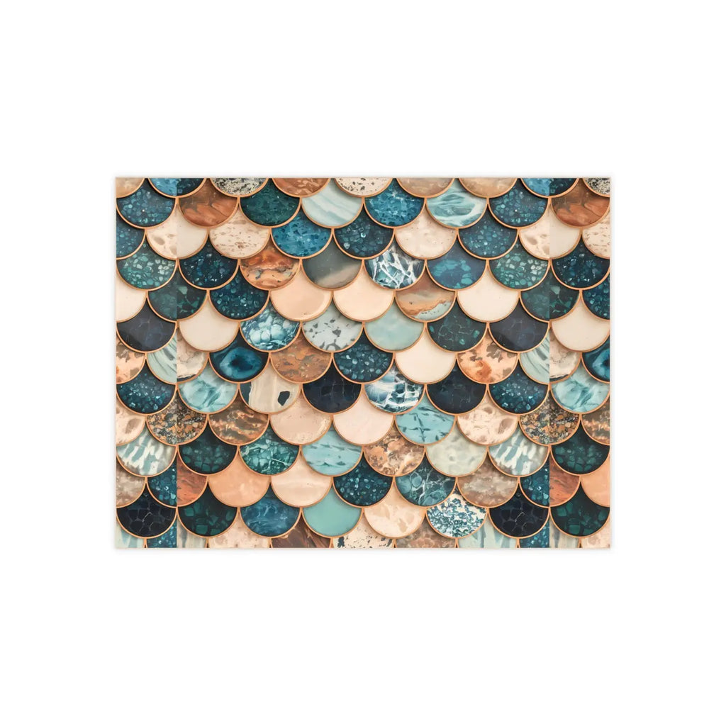Marble Textured Fish Scales Ceramic Wall Tile - DipaliZ