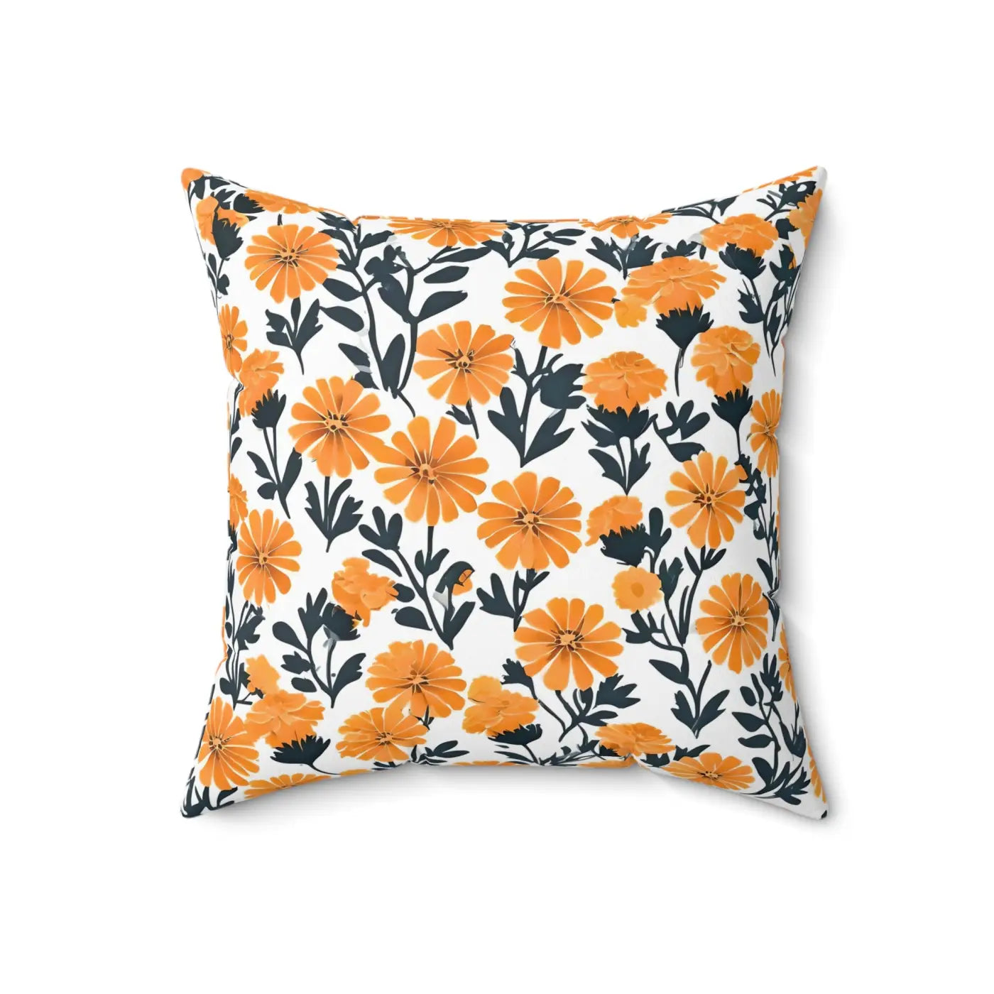 Marigold Throw Pillows - Double-Sided Print Spun Polyester - DipaliZ