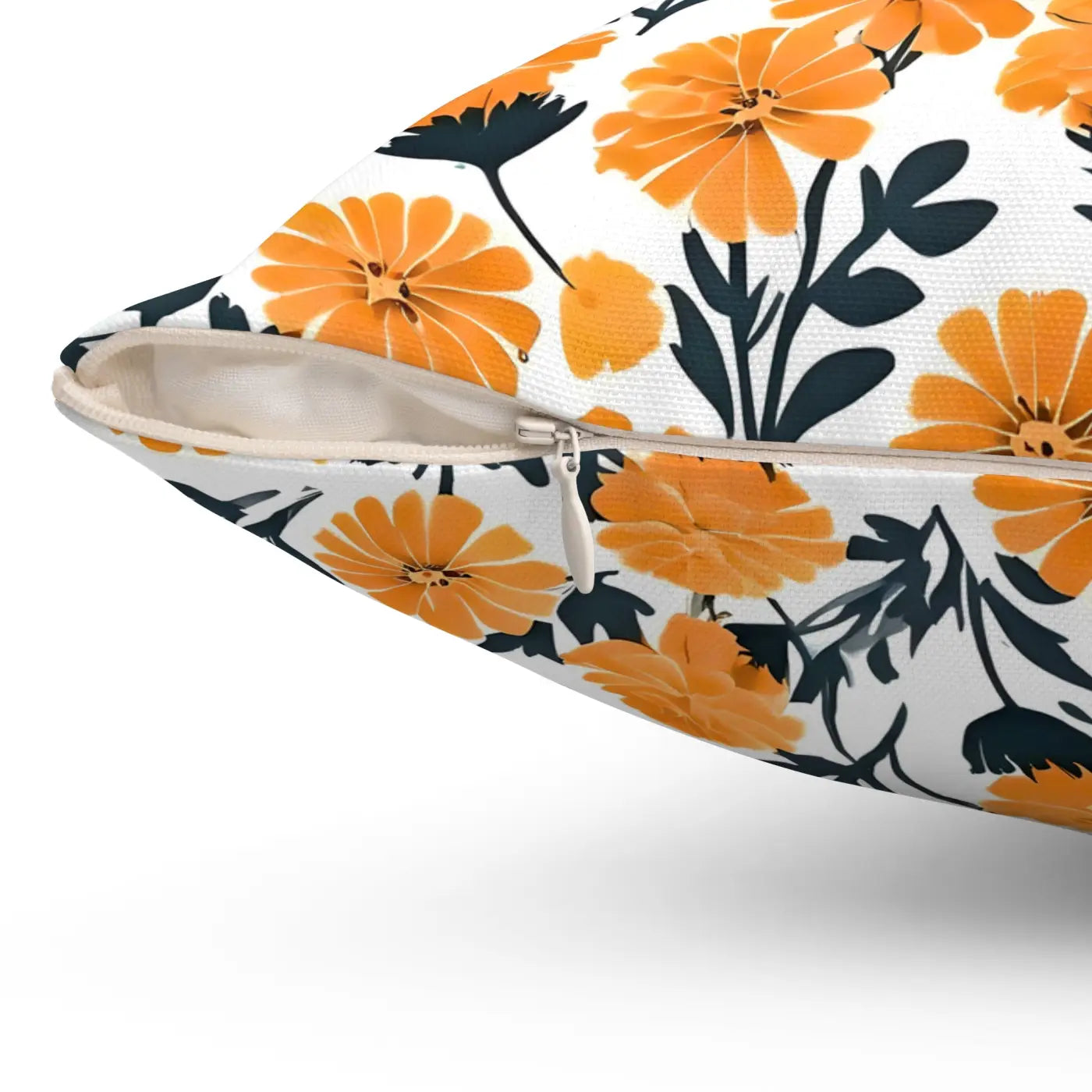Marigold Throw Pillows - Double-Sided Print Spun Polyester - DipaliZ