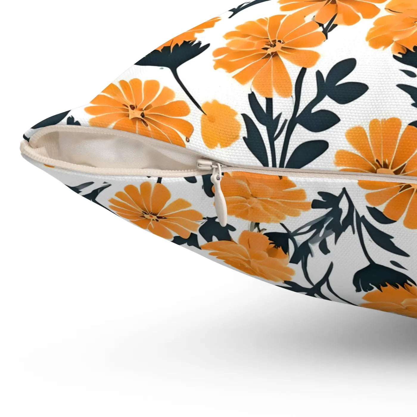 Marigold Throw Pillows - Double-Sided Print Spun Polyester - DipaliZ