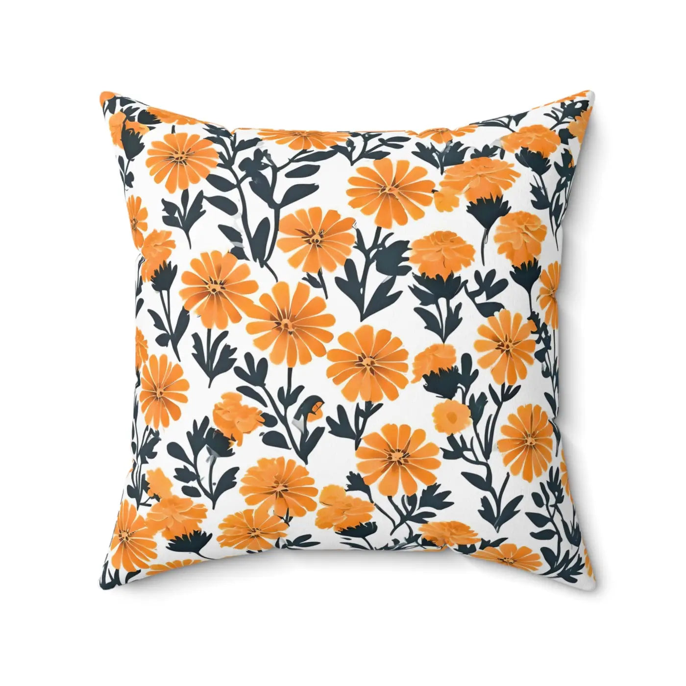 Marigold Throw Pillows - Double-Sided Print Spun Polyester - DipaliZ