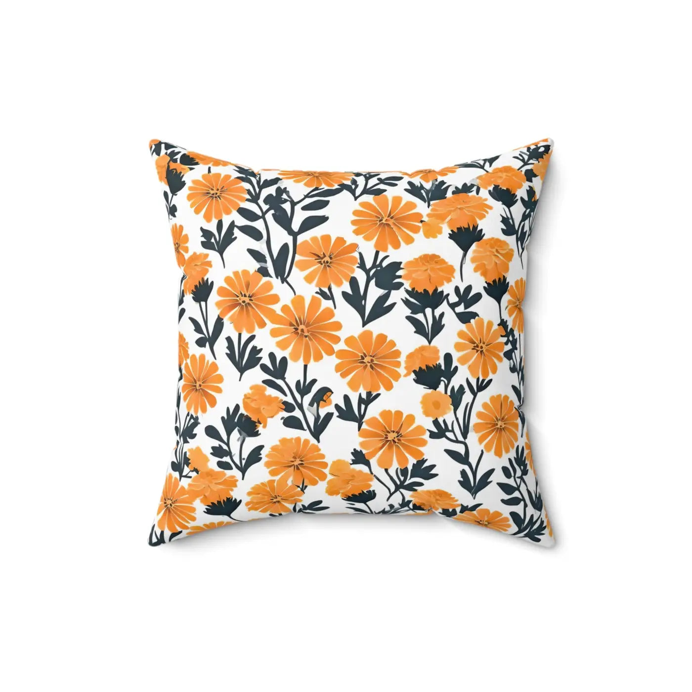 Marigold Throw Pillows - Double-Sided Print Spun Polyester - DipaliZ