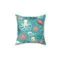 Marine Animals Polyester Pillows - Durable Spun Polyester - DipaliZ