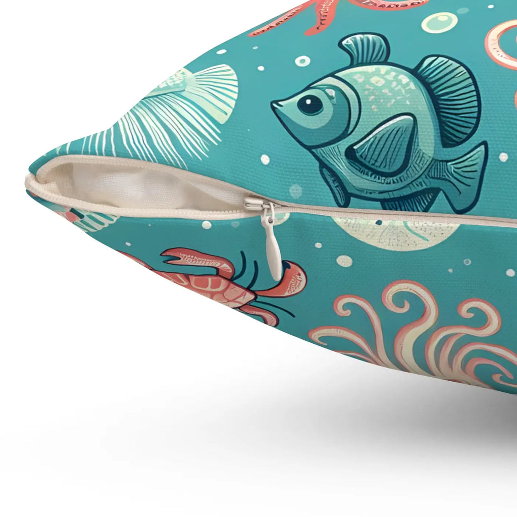 Marine Animals Polyester Pillows - Durable Spun Polyester - DipaliZ