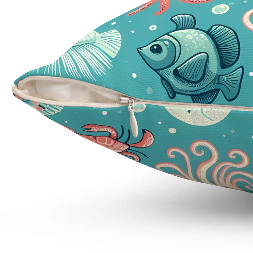 Marine Animals Polyester Pillows - Durable Spun Polyester - DipaliZ