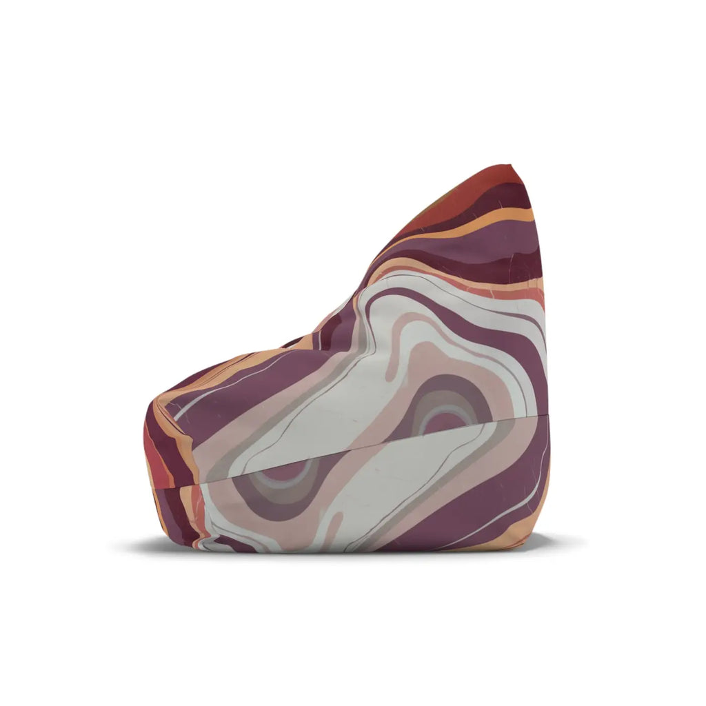 Maroon Marble Bean Bags Cover - Cozy and Stylish Decor - DipaliZ