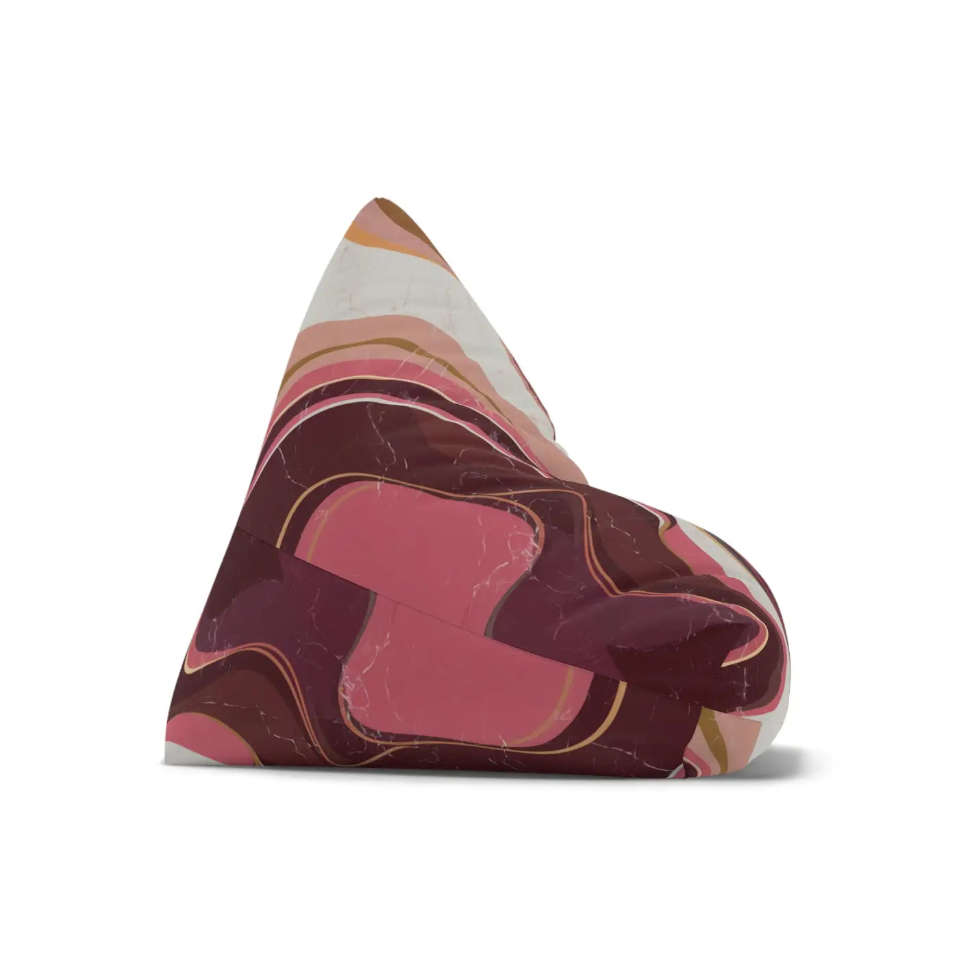Maroon Marble Bean Bags Cover - Cozy and Stylish Decor - DipaliZ