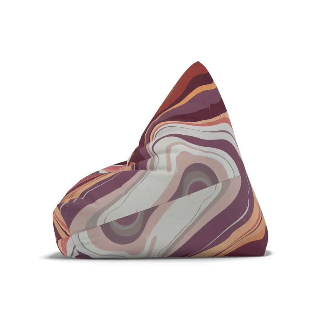 Maroon Marble Bean Bags Cover - Cozy and Stylish Decor - DipaliZ