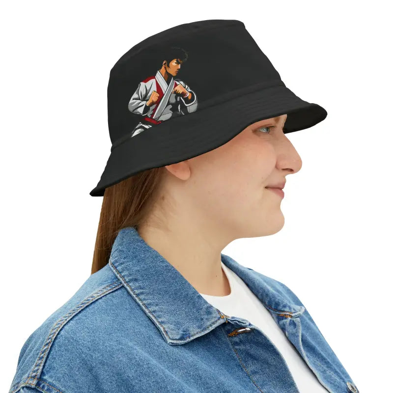 Martial Arts Bucket Hat - Polyester Street Style - DipaliZ