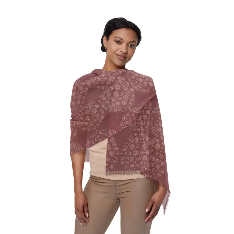 Art Light Scarf - Nature Line Art Design - DipaliZ