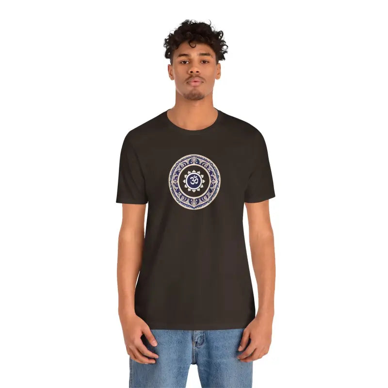 Meditation Aum Cotton Tee - Unisex Bliss Comfort - DipaliZ