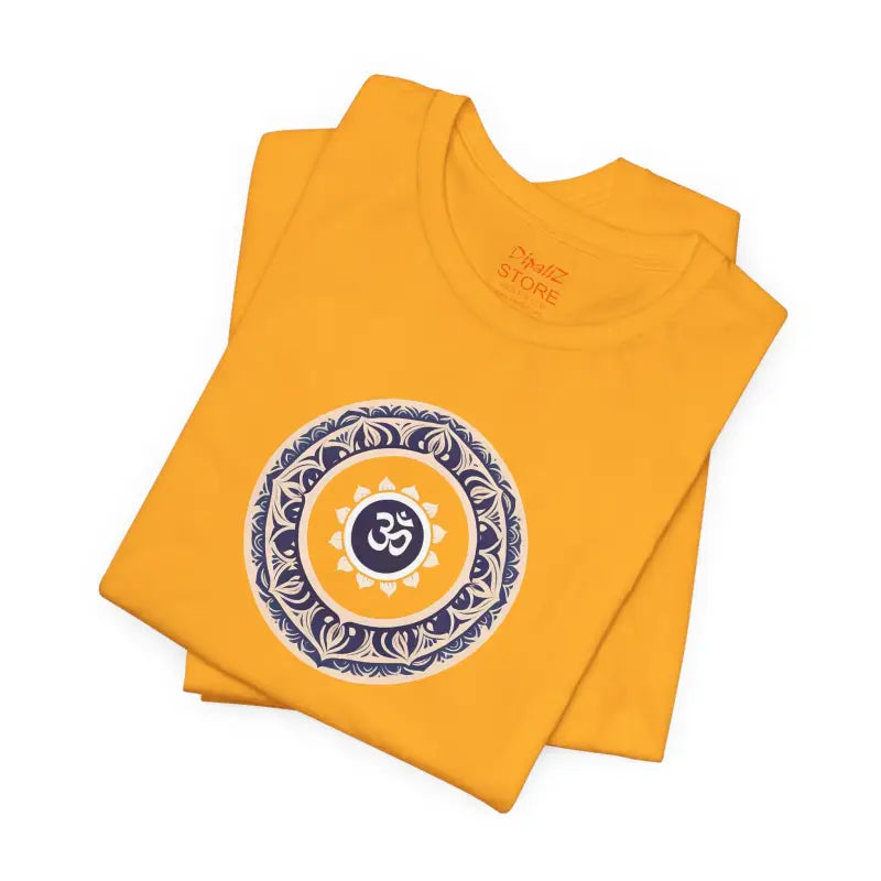 Meditation Aum Cotton Tee - Unisex Bliss Comfort - DipaliZ