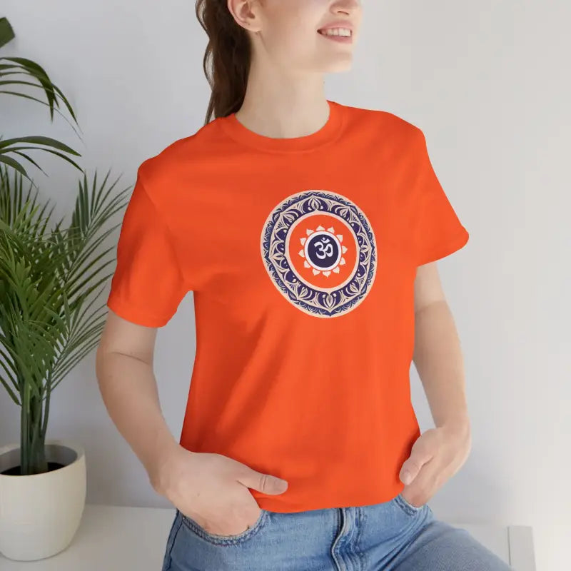Meditation Aum Cotton Tee - Unisex Bliss Comfort - DipaliZ