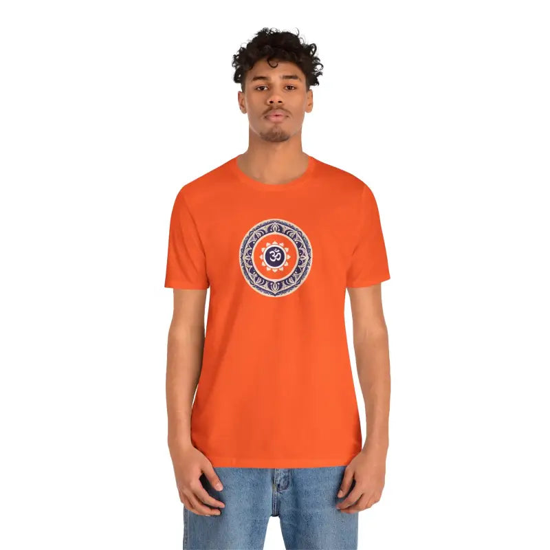 Meditation Aum Cotton Tee - Unisex Bliss Comfort - DipaliZ