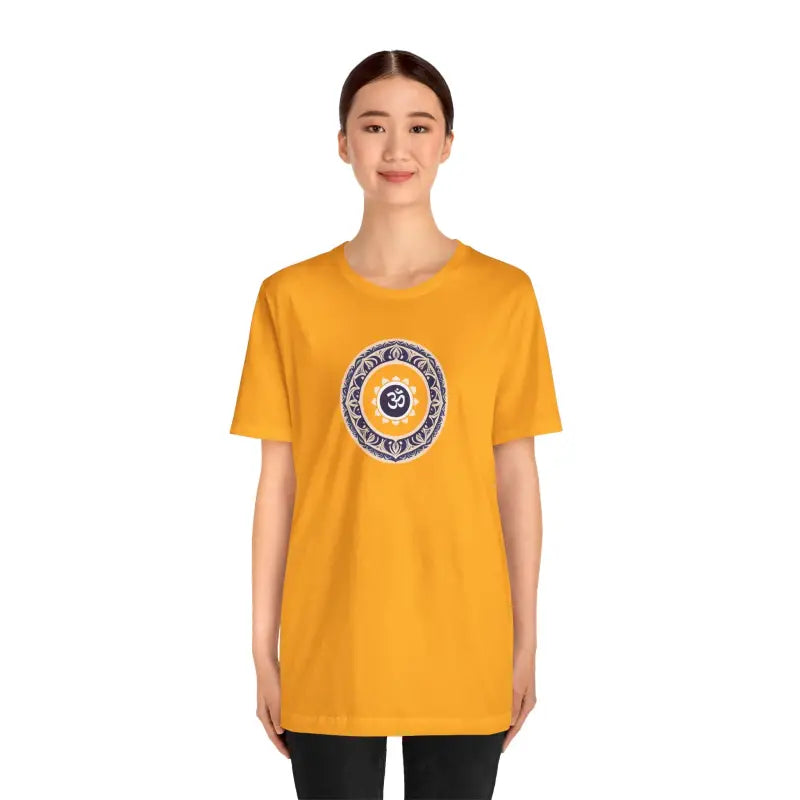 Meditation Aum Cotton Tee - Unisex Bliss Comfort - DipaliZ