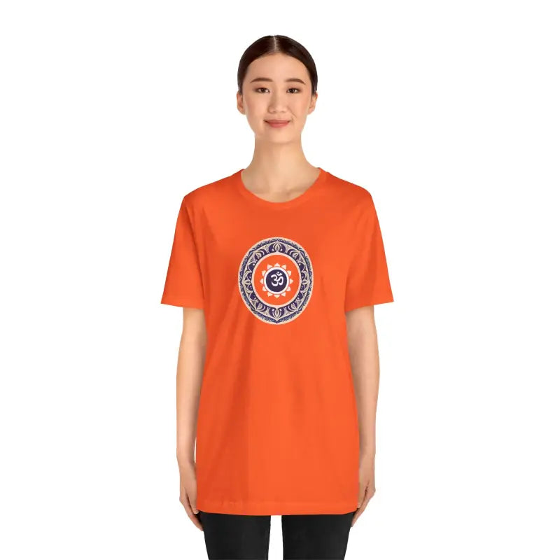 Meditation Aum Cotton Tee - Unisex Bliss Comfort - DipaliZ