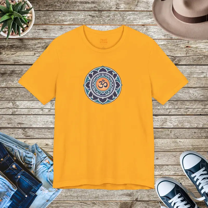 Meditation Aum Unisex Jersey Short Sleeve Tee - Serenity Awaits - DipaliZ
