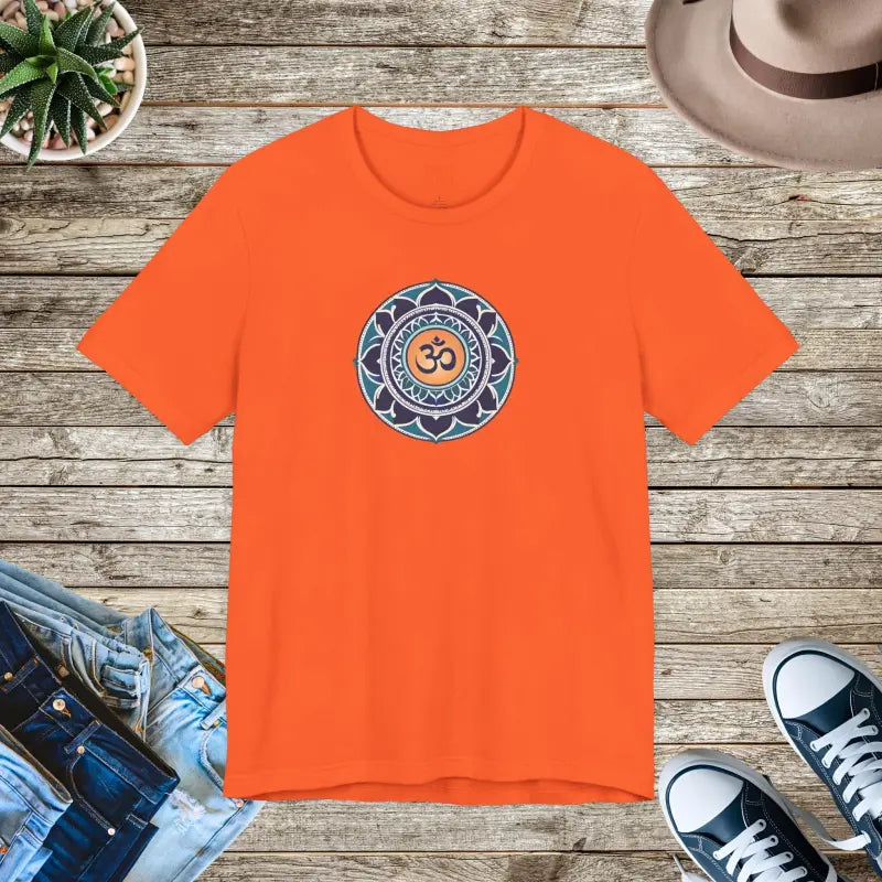 Meditation Aum Unisex Jersey Short Sleeve Tee - Serenity Awaits - DipaliZ